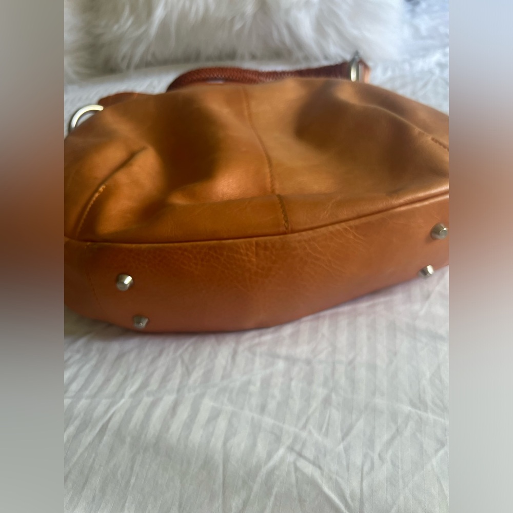Paolo Massi braided handle leather handbag - Picture 4 of 5